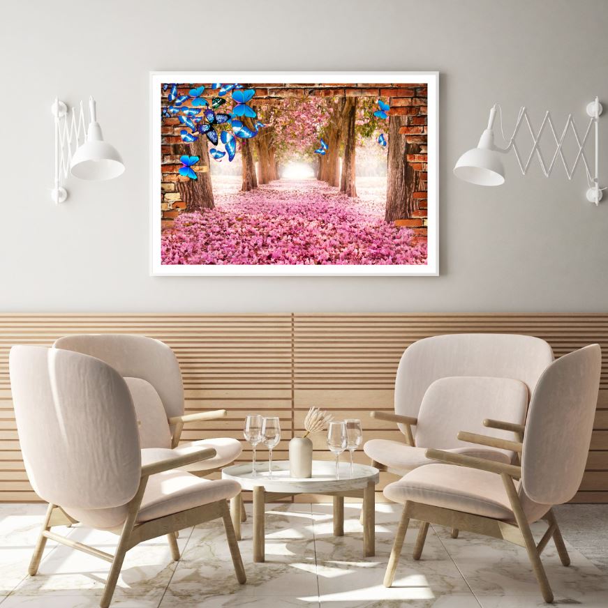 Blossom Flowers & Butterflies Home Decor Premium Quality Poster Print Choose Your Sizes