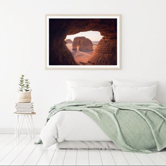 Stunning View of Rock Cave Photograph Home Decor Premium Quality Poster Print Choose Your Sizes