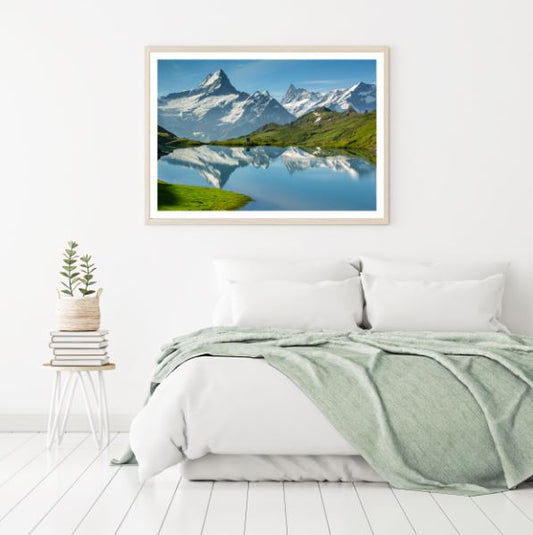 Stunning Lake & Mountain Scenery Photograph Home Decor Premium Quality Poster Print Choose Your Sizes