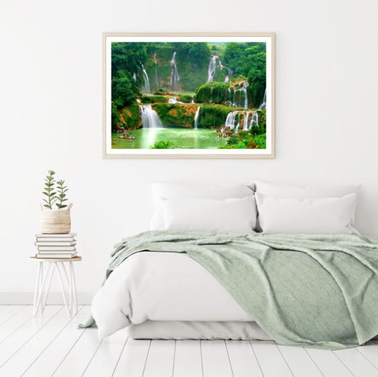 Stunning Waterfall Scenery Photograph Home Decor Premium Quality Poster Print Choose Your Sizes