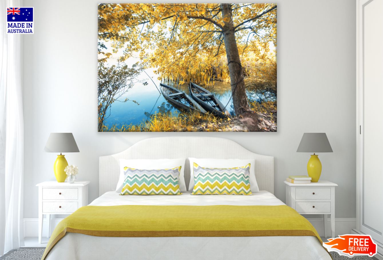 Lake Near Forest Scenery Photograph Print 100% Australian Made