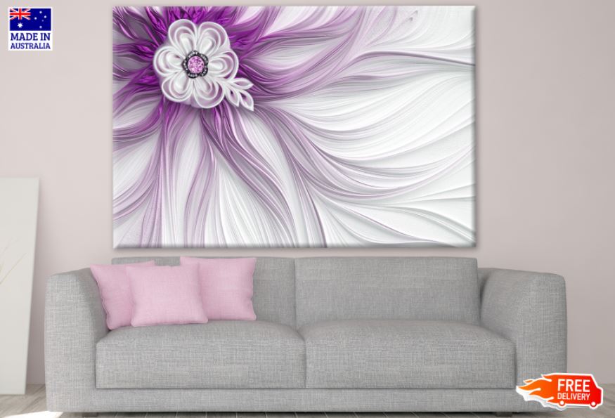 Abstract Flower Design Print 100% Australian Made