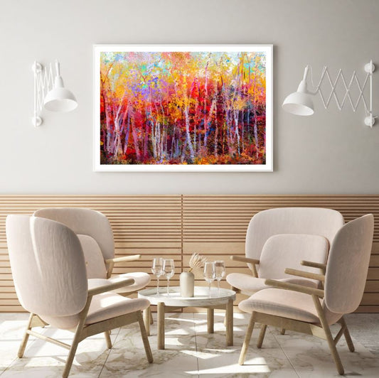 Colorful Forest Watercolor Painting Home Decor Premium Quality Poster Print Choose Your Sizes