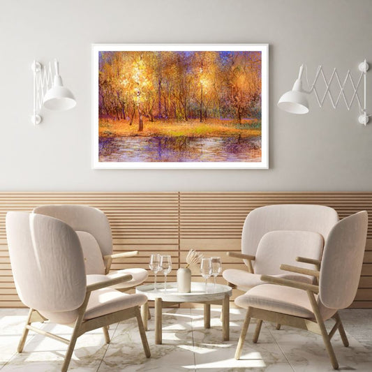 Colorful Forest Watercolor Painting Home Decor Premium Quality Poster Print Choose Your Sizes
