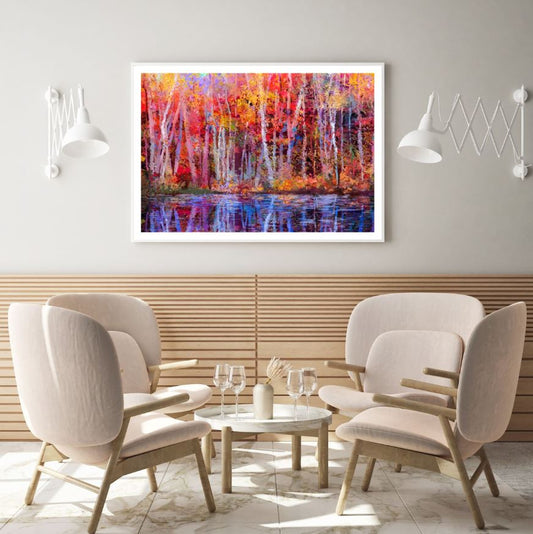 Colorful Forest Watercolor Painting Home Decor Premium Quality Poster Print Choose Your Sizes