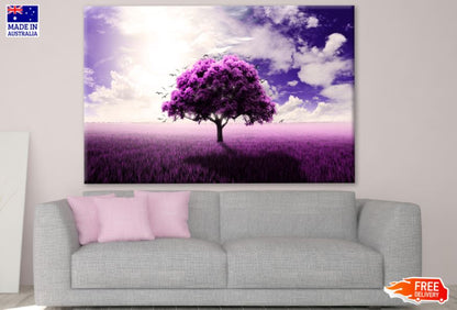 Purple Tree Scenery Design Print 100% Australian Made