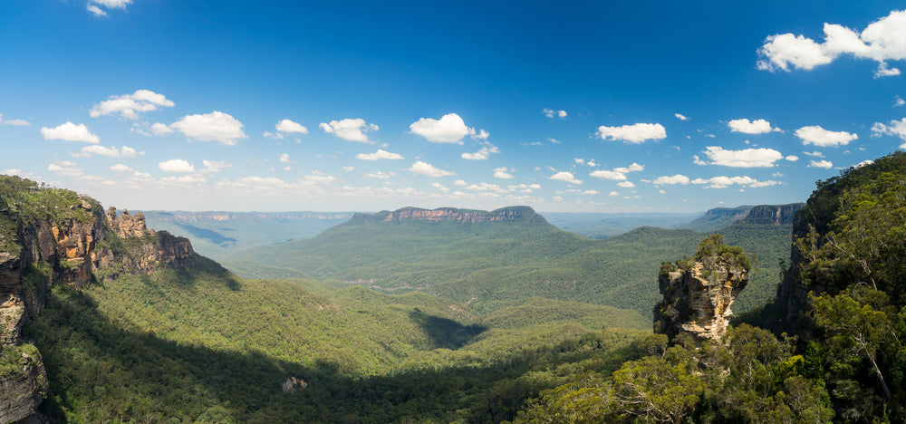 Panoramic Canvas Mountain Sky View Photograph High Quality 100% Australian made wall Canvas Print ready to hang