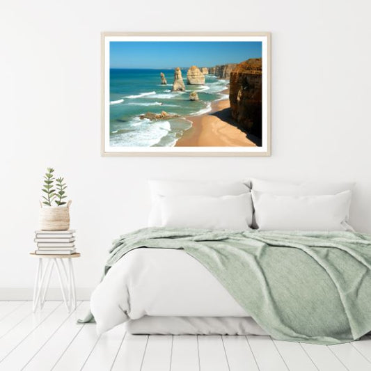 Rocks & Cliff Near Sea Photograph Home Decor Premium Quality Poster Print Choose Your Sizes