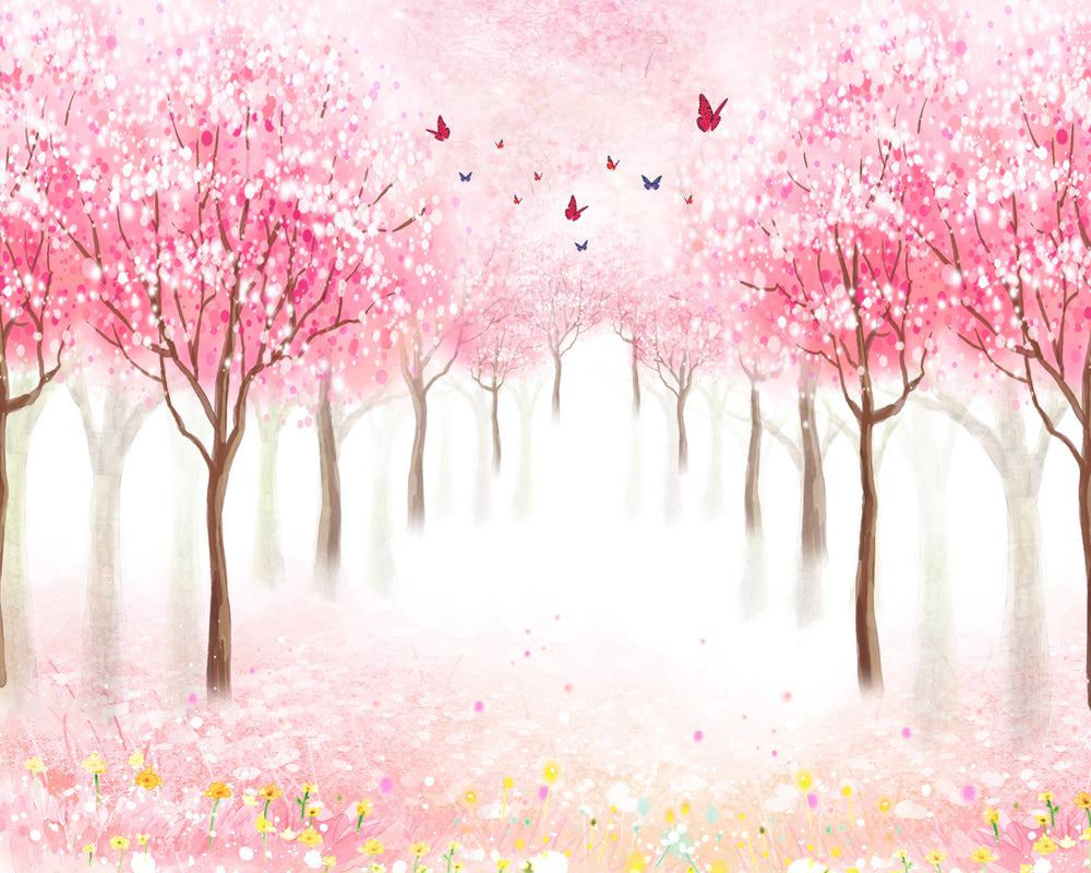 Blossom Trees & Butterflies Design Home Decor Premium Quality Poster Print Choose Your Sizes