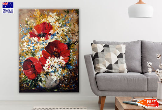 Colorful Floral Painting Print 100% Australian Made