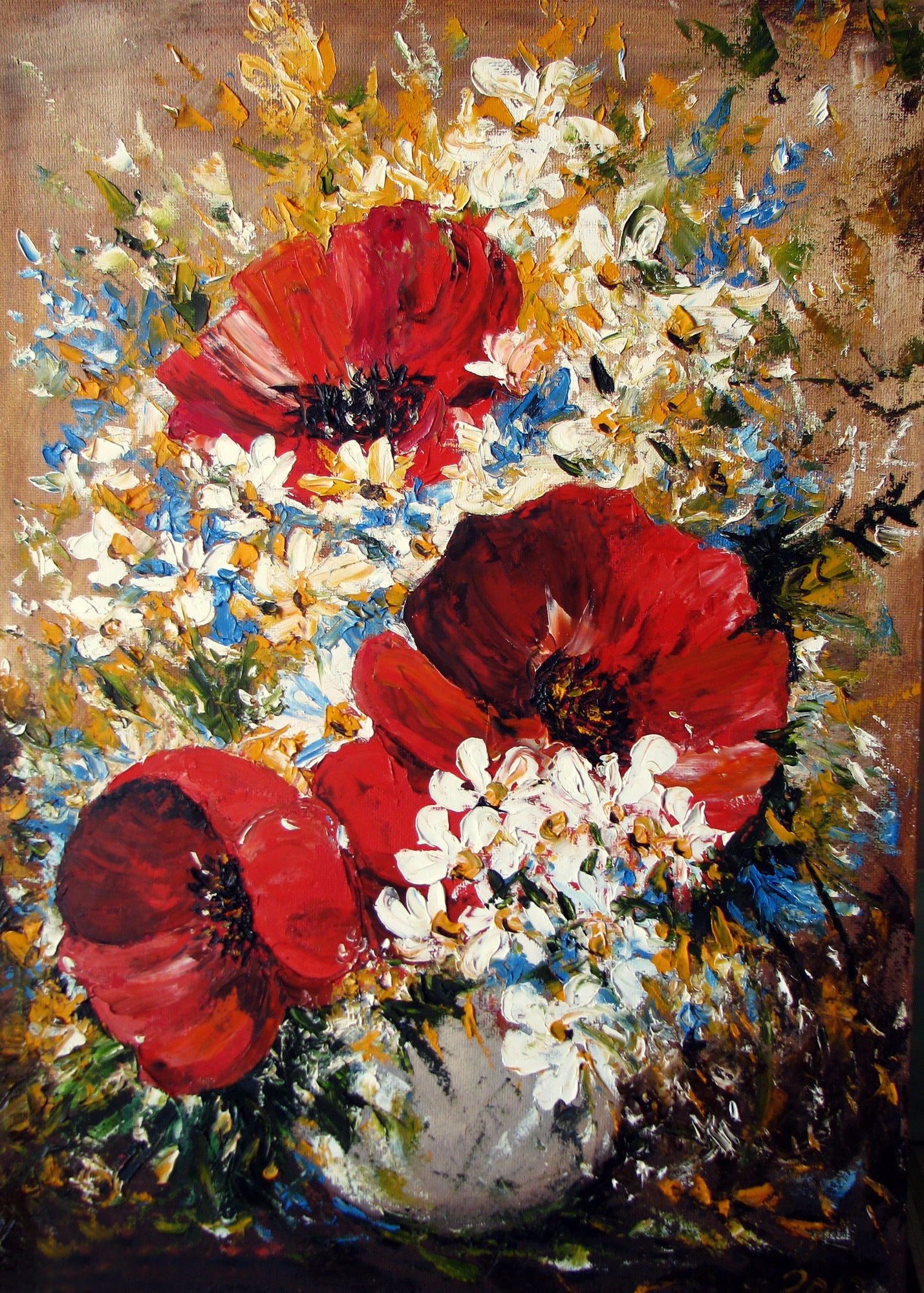 Colorful Floral Painting Print 100% Australian Made