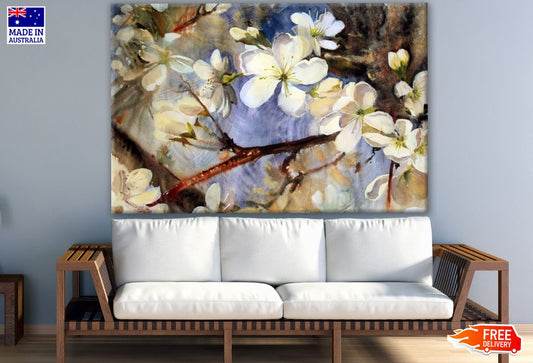 Colorful Flowers Watercolor Painting Print 100% Australian Made