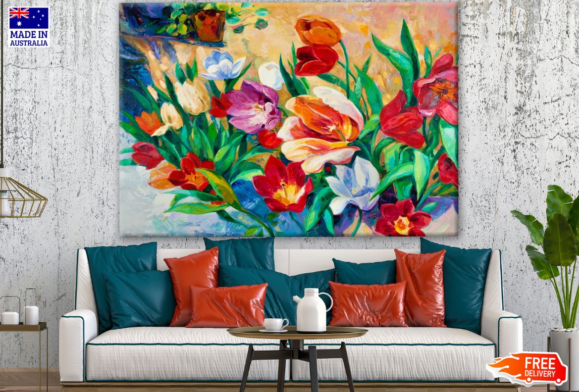 Flower Bunch Watercolor Painting Print 100% Australian Made