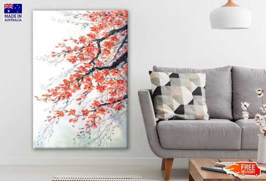 Colorful Floral Tree Watercolor Painting Print 100% Australian Made