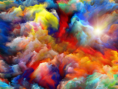 Colorful Abstract Cloud Design Home Decor Premium Quality Poster Print Choose Your Sizes