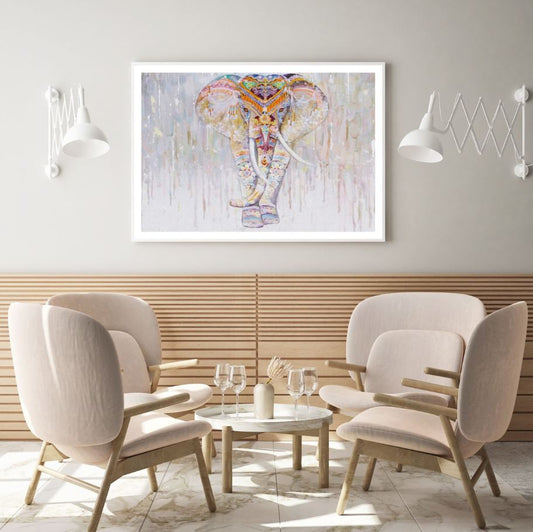 Colorful Elephant Painting Home Decor Premium Quality Poster Print Choose Your Sizes