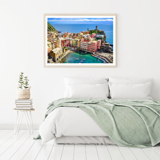 City Buildings & Sea Scenery Photograph Home Decor Premium Quality Poster Print Choose Your Sizes