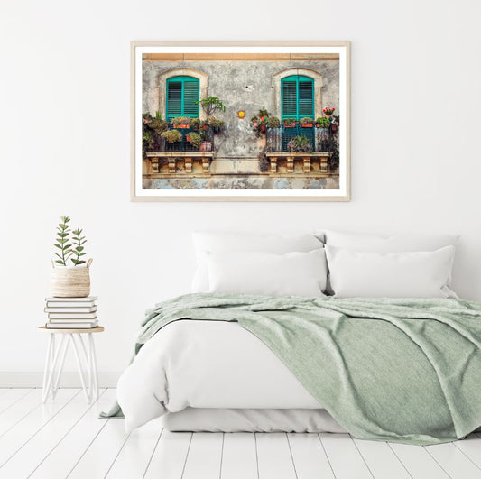 House Windows & Flower Vases Photograph Home Decor Premium Quality Poster Print Choose Your Sizes