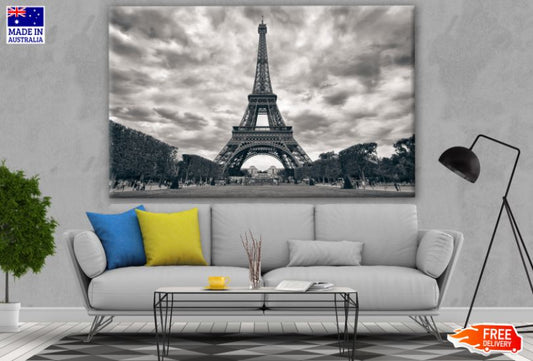 Eiffel Tower B&W Photograph Print 100% Australian Made