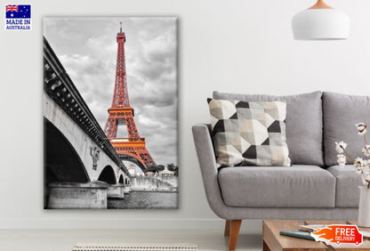 Eiffel Tower & Bridge Photograph Print 100% Australian Made