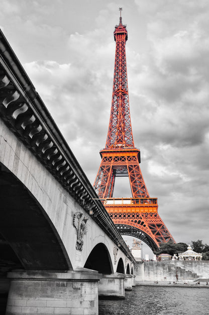 Eiffel Tower & Bridge Photograph Print 100% Australian Made