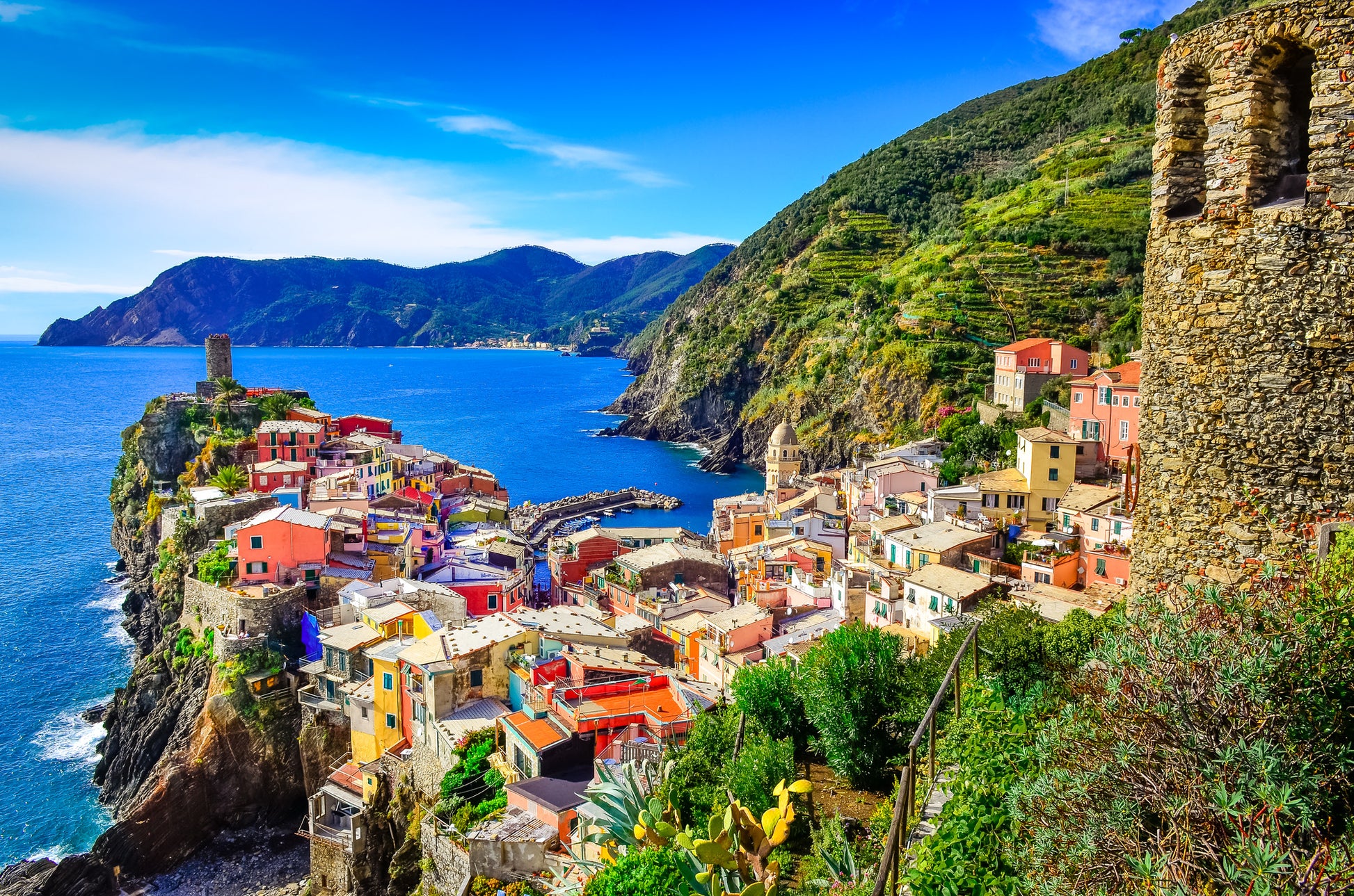 Scenic View of Colorful Village Vernazza Photograph Print 100% Australian Made