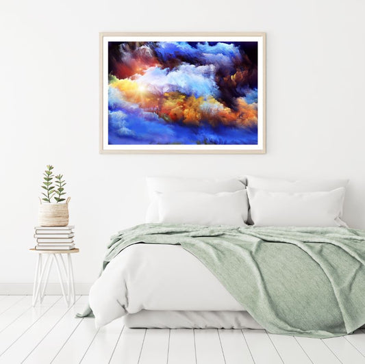 Multicolor Cloud Painting Home Decor Premium Quality Poster Print Choose Your Sizes