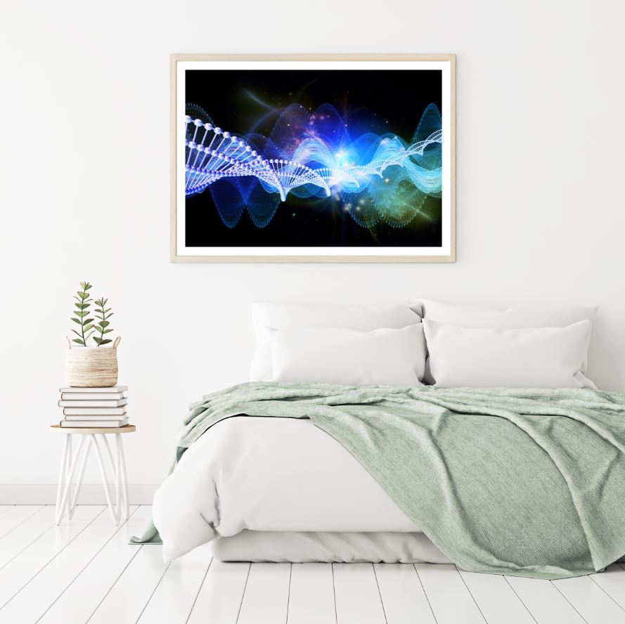 Colorful DNA Abstract Design Home Decor Premium Quality Poster Print Choose Your Sizes