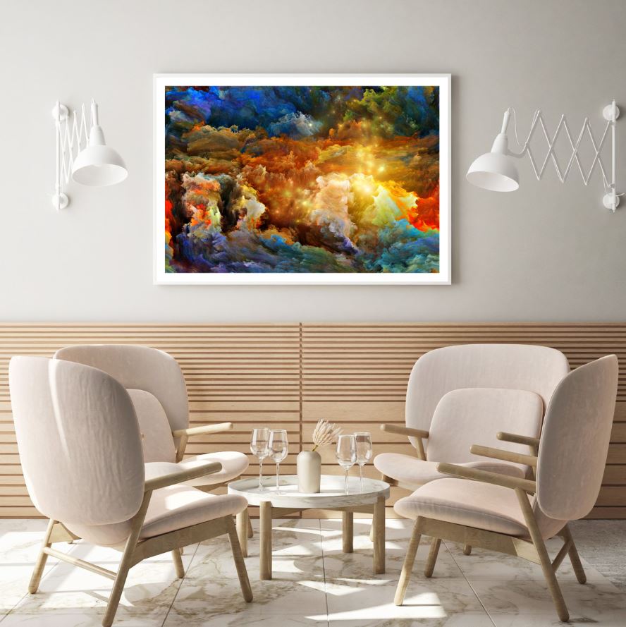 Colorful Abstract Cloud Design Home Decor Premium Quality Poster Print Choose Your Sizes