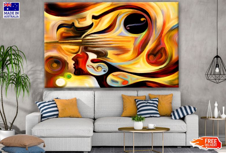 Abstract Design Ri Color Abstract Color Flow Design Print 100% Australian Made