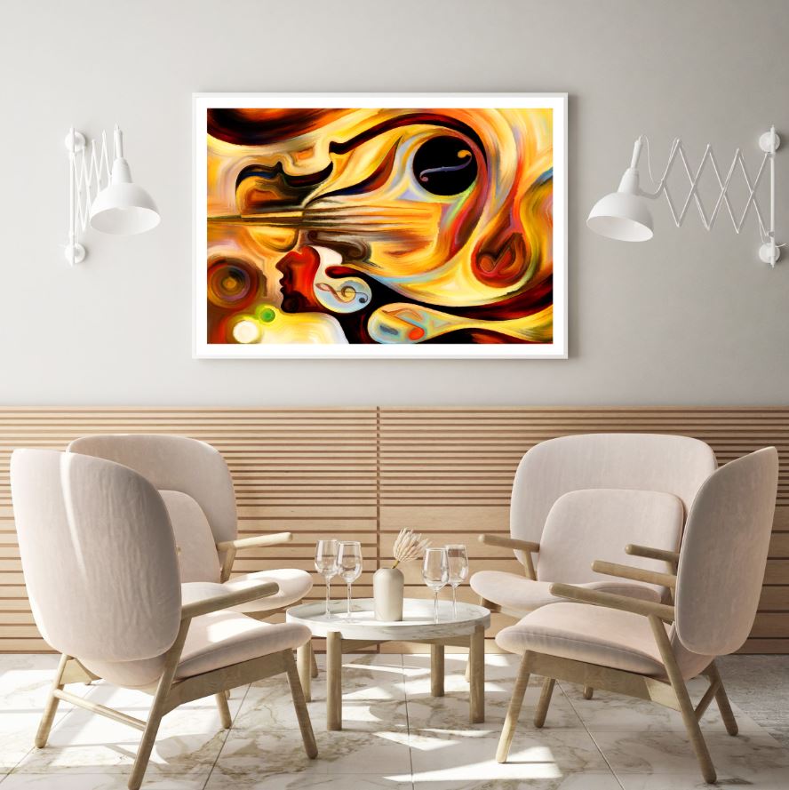 Colorful Abstract Face Design Home Decor Premium Quality Poster Print Choose Your Sizes