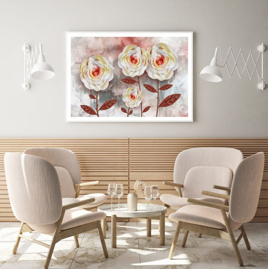 Colorful 3D Floral Design Home Decor Premium Quality Poster Print Choose Your Sizes