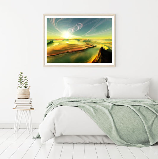 Stunning Land Scenery Photograph Home Decor Premium Quality Poster Print Choose Your Sizes