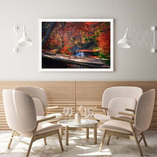 Autumn Forest Scenery Photograph Home Decor Premium Quality Poster Print Choose Your Sizes