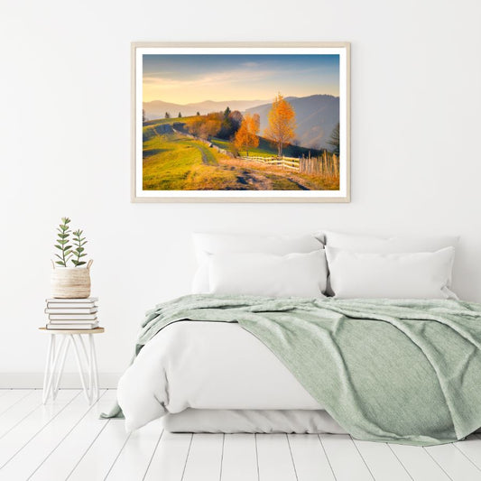 Autumn Field Scenery Photograph Home Decor Premium Quality Poster Print Choose Your Sizes