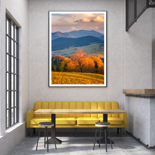 Autumn Field Scenery Photograph Home Decor Premium Quality Poster Print Choose Your Sizes