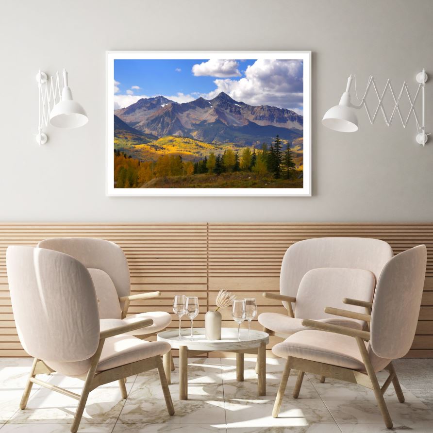 Mountain Forest Scenery View Photograph Home Decor Premium Quality Poster Print Choose Your Sizes