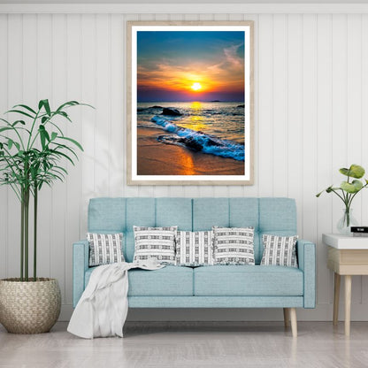 Sea Sunset Scenery Photograph Home Decor Premium Quality Poster Print Choose Your Sizes