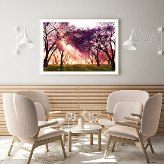 Forest Sunset Scenery Photograph Home Decor Premium Quality Poster Print Choose Your Sizes