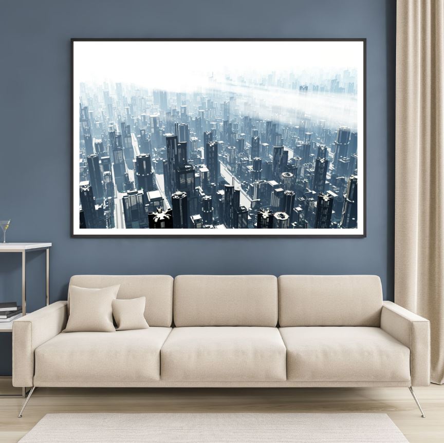 City Buildings Sky View Scenery View Home Decor Premium Quality Poster Print Choose Your Sizes