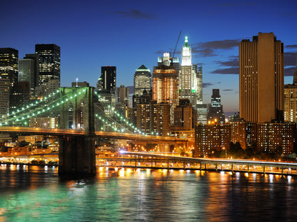 City & Bridge Night View Photograph Print 100% Australian Made