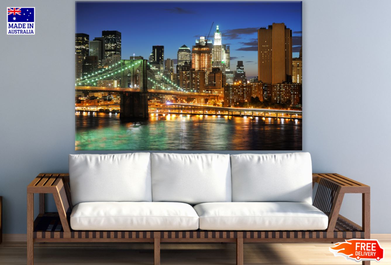 City Night View Photograph Print 100% Australian Made