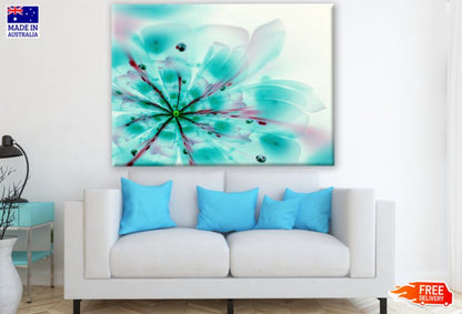 Blue Flower Closeup Photograph Print 100% Australian Made