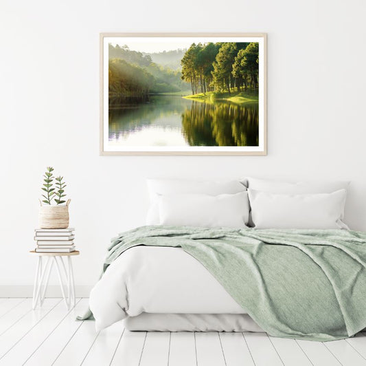 Lake & Forest Scenery Photograph Home Decor Premium Quality Poster Print Choose Your Sizes