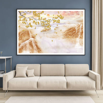 Nature Landscape Watercolor Painting Home Decor Premium Quality Poster Print Choose Your Sizes