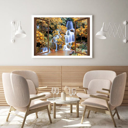 Stunning Waterfall Scenery Photograph Home Decor Premium Quality Poster Print Choose Your Sizes