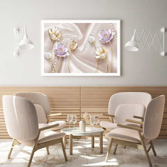 Colorful 3D Abstract Floral Design Home Decor Premium Quality Poster Print Choose Your Sizes