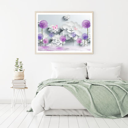 Colorful 3D Flowers Design Home Decor Premium Quality Poster Print Choose Your Sizes