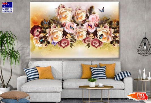 Colorful Flower Bunch Digital Painting Print 100% Australian Made
