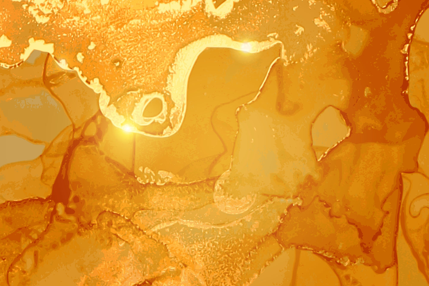 Gold & Orange Abstract Design Home Decor Premium Quality Poster Print Choose Your Sizes